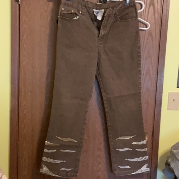 Ladies jeans by DG2 brown - Picture 1 of 5